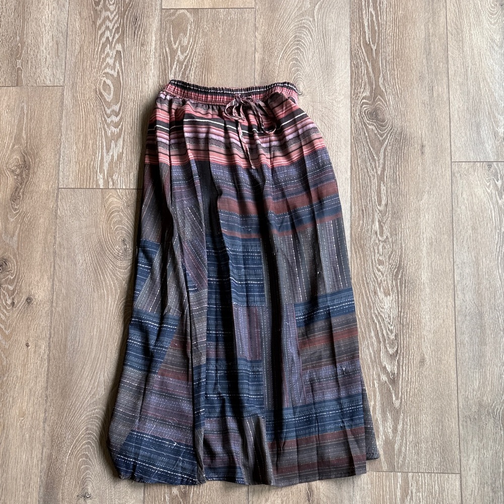 Striped Multicolor Maxi Skirt
